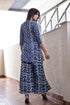 MULMUL INDIGO ARIAN SHARARA SET MULMUL INDIGO ARIAN SHARARA SET